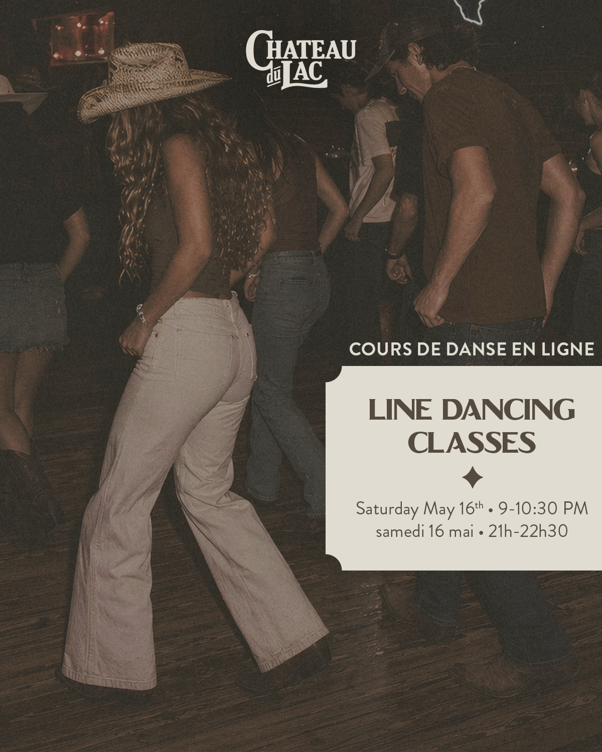 Line dancing classes - May 16th